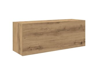 vidaXL Badkamerwandkast 80x25x30 cm bewerkt hout artisanaal eikenkleur