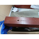 vidaXL Zweefparasol met houten paal 400x300 cm zandwit