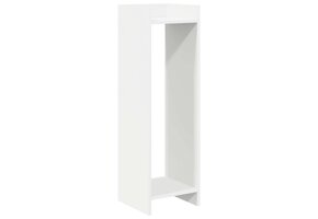 Plantenstandaard Wit Bewerkt Hout 30x30x100 cm - 33% Korting