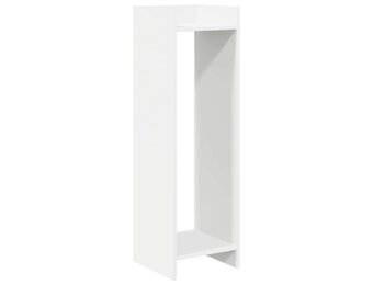 vidaXL Plantenstandaard Wit 30 x 30 x 100 cm Bewerkt hout