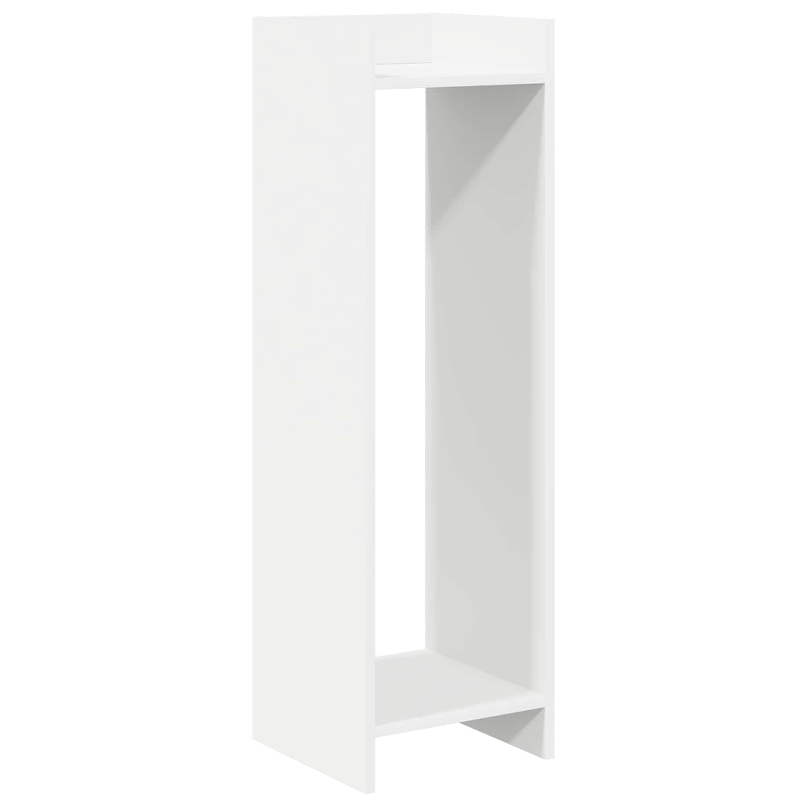 vidaXL Plantenstandaard Wit 30 x 30 x 100 cm Bewerkt hout