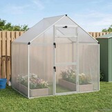 vidaXL Vogelkooi Zilverkleurig 181,5 x 112,5 x 173,5 cm