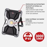 Brennenstuhl RUFUS Oplaadbare LED-bouwlamp - 30W - 3000 Lumen - Zilver