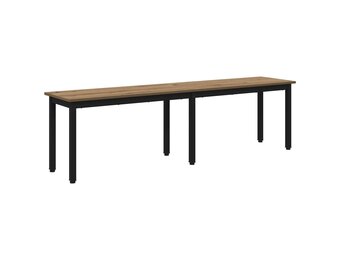 vidaXL Bank Artisanaal eiken 160 x 35 x 45 cm Bewerkt hout