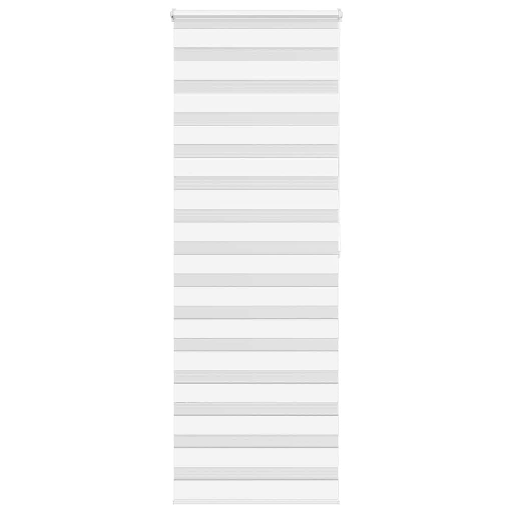 vidaXL Zebra rolgordijn 70x200 cm stofbreedte 65,9 cm polyester wit
