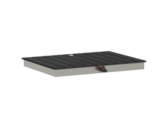 vidaXL Tuin vloershower WPC en RVS 201 Antraciet