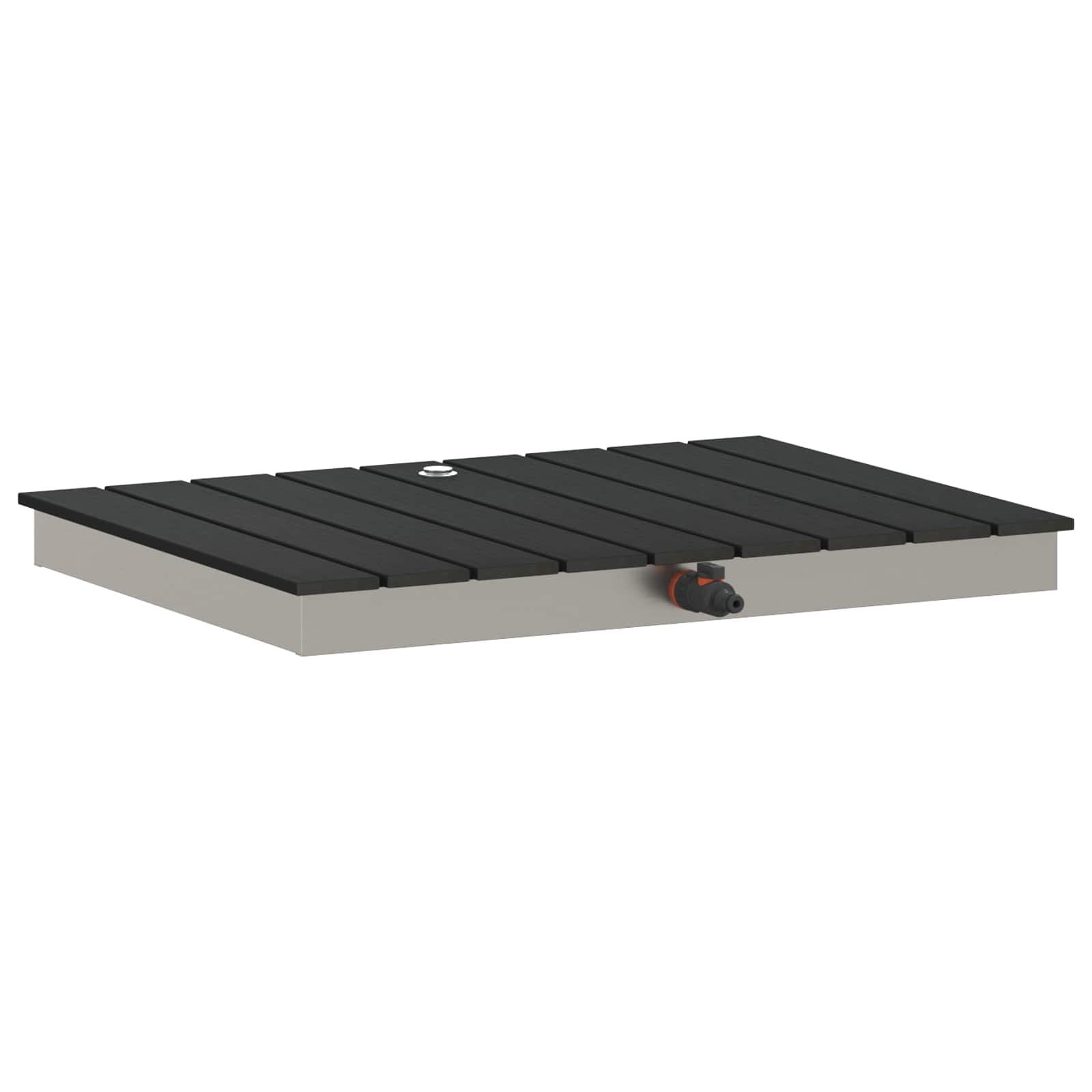vidaXL Tuin vloershower WPC en RVS 201 Antraciet