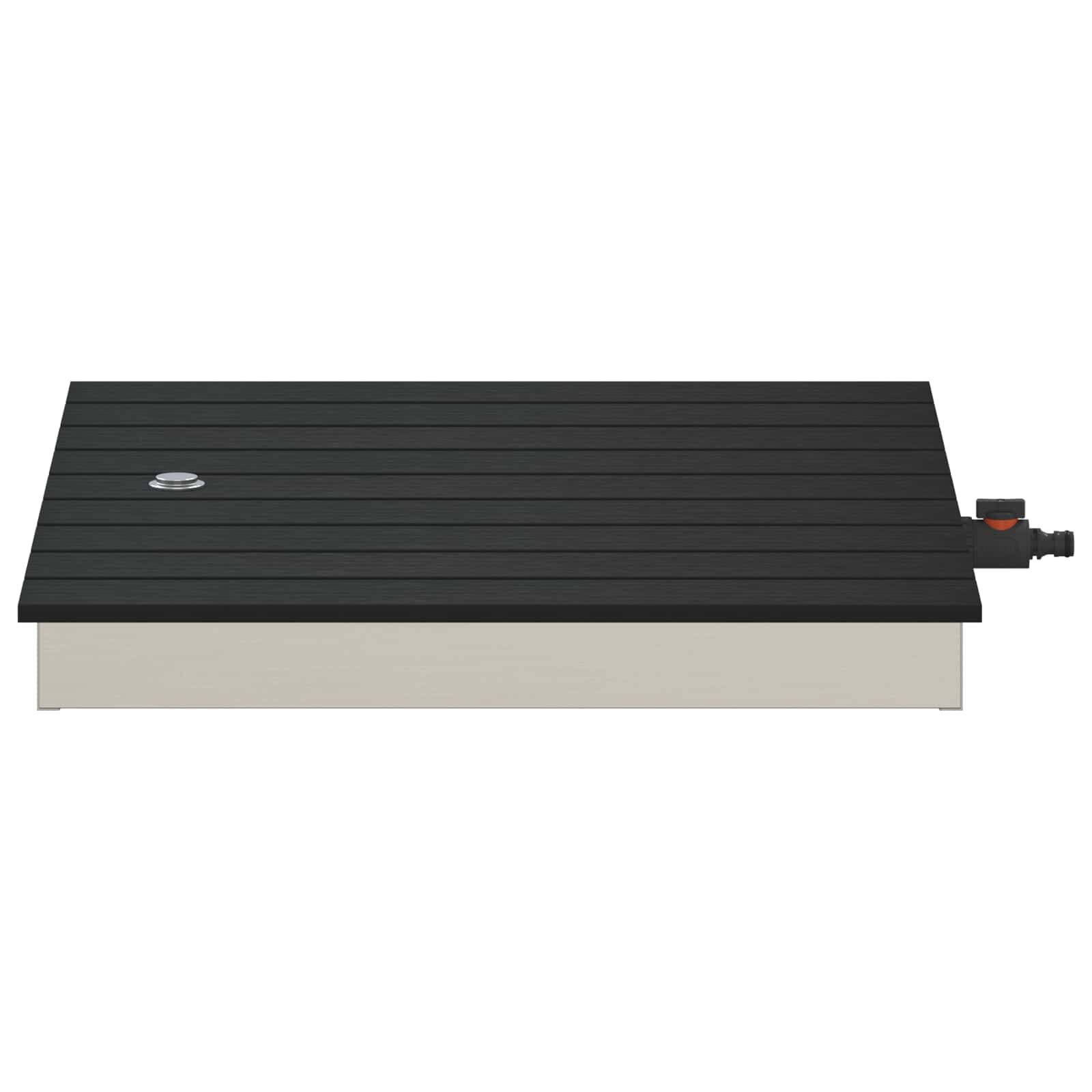 vidaXL Tuin vloershower WPC en RVS 201 Antraciet