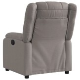 vidaXL Fauteuil verstelbaar stof taupe