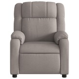 vidaXL Fauteuil verstelbaar stof taupe