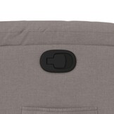 vidaXL Fauteuil verstelbaar stof taupe