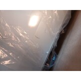 vidaXL Wandafzuigkap 90 cm staal en gehard glas wit