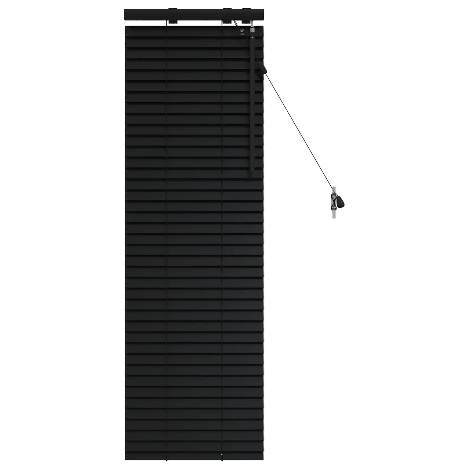 vidaXL Venetiaanse jaloezie Zwart 45 x 130 cm 35 mm