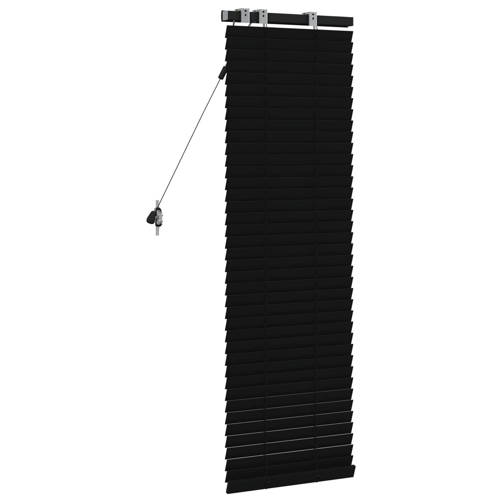 vidaXL Venetiaanse jaloezie Zwart 45 x 130 cm 35 mm