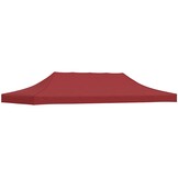 vidaXL Partytentdak 270 g/m² 6x3 m bordeauxrood