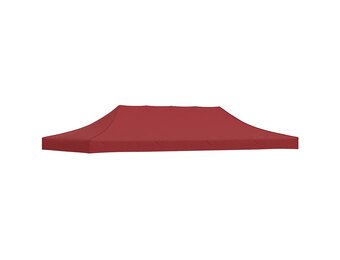 vidaXL Partytentdak 270 g/m² 6x3 m bordeauxrood