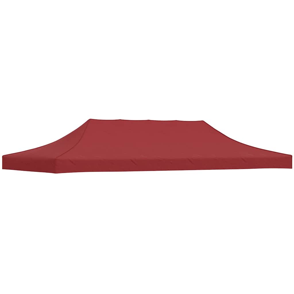vidaXL Partytentdak 270 g/m² 6x3 m bordeauxrood