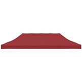 vidaXL Partytentdak 270 g/m² 6x3 m bordeauxrood