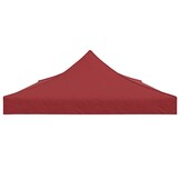 vidaXL Partytentdak 270 g/m² 6x3 m bordeauxrood