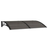 vidaXL Deurluifel 150x100 cm polycarbonaat zwart