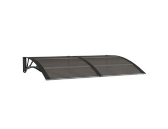 vidaXL Deurluifel 150x100 cm polycarbonaat zwart