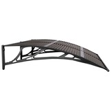 vidaXL Deurluifel 150x100 cm polycarbonaat zwart