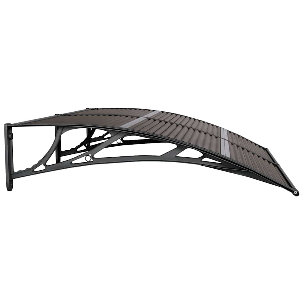 vidaXL Deurluifel 150x100 cm polycarbonaat zwart