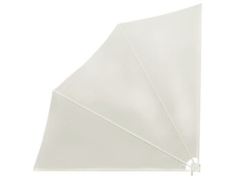 vidaXL Balkonscherm inklapbaar 140x140 cm crème