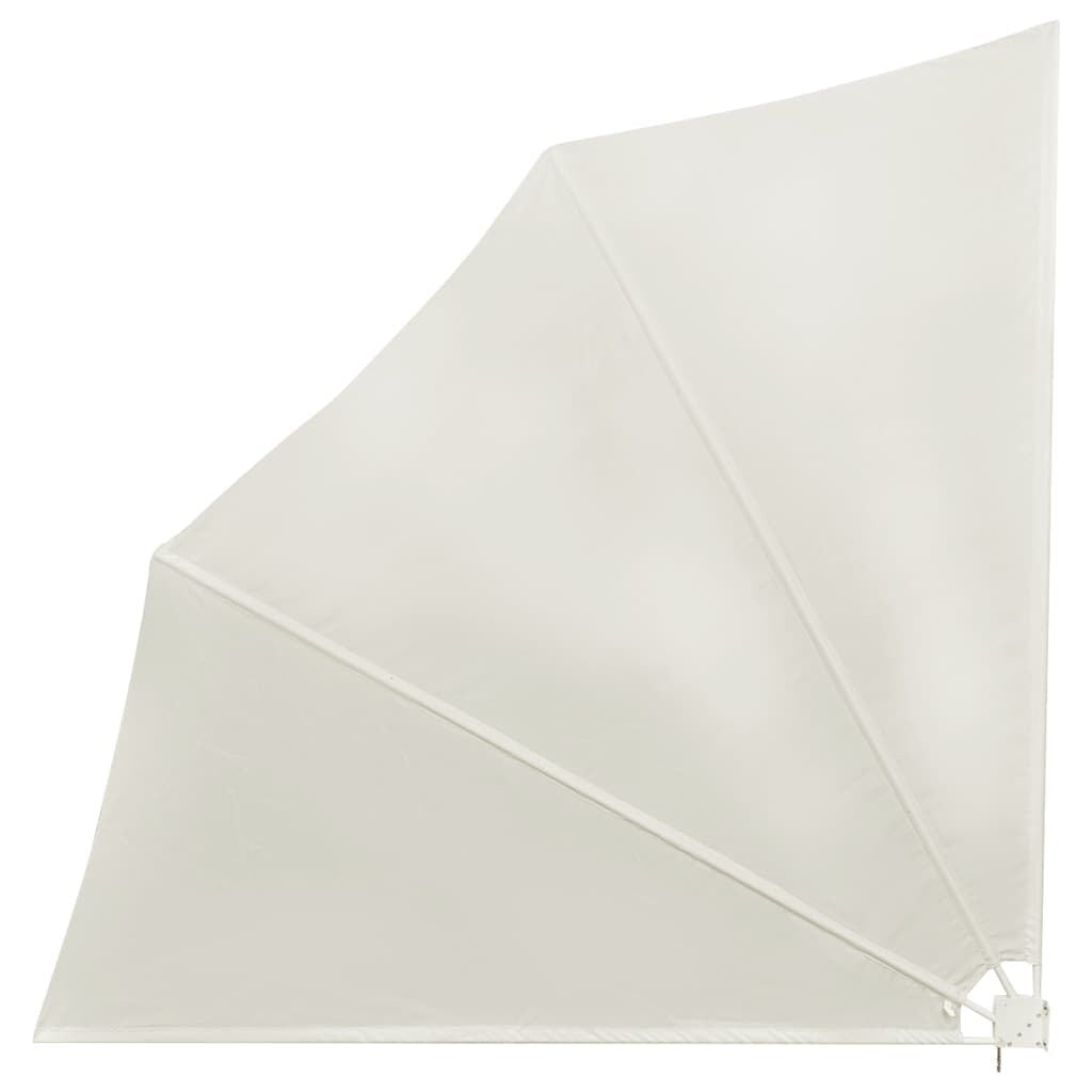 vidaXL Balkonscherm inklapbaar 140x140 cm crème