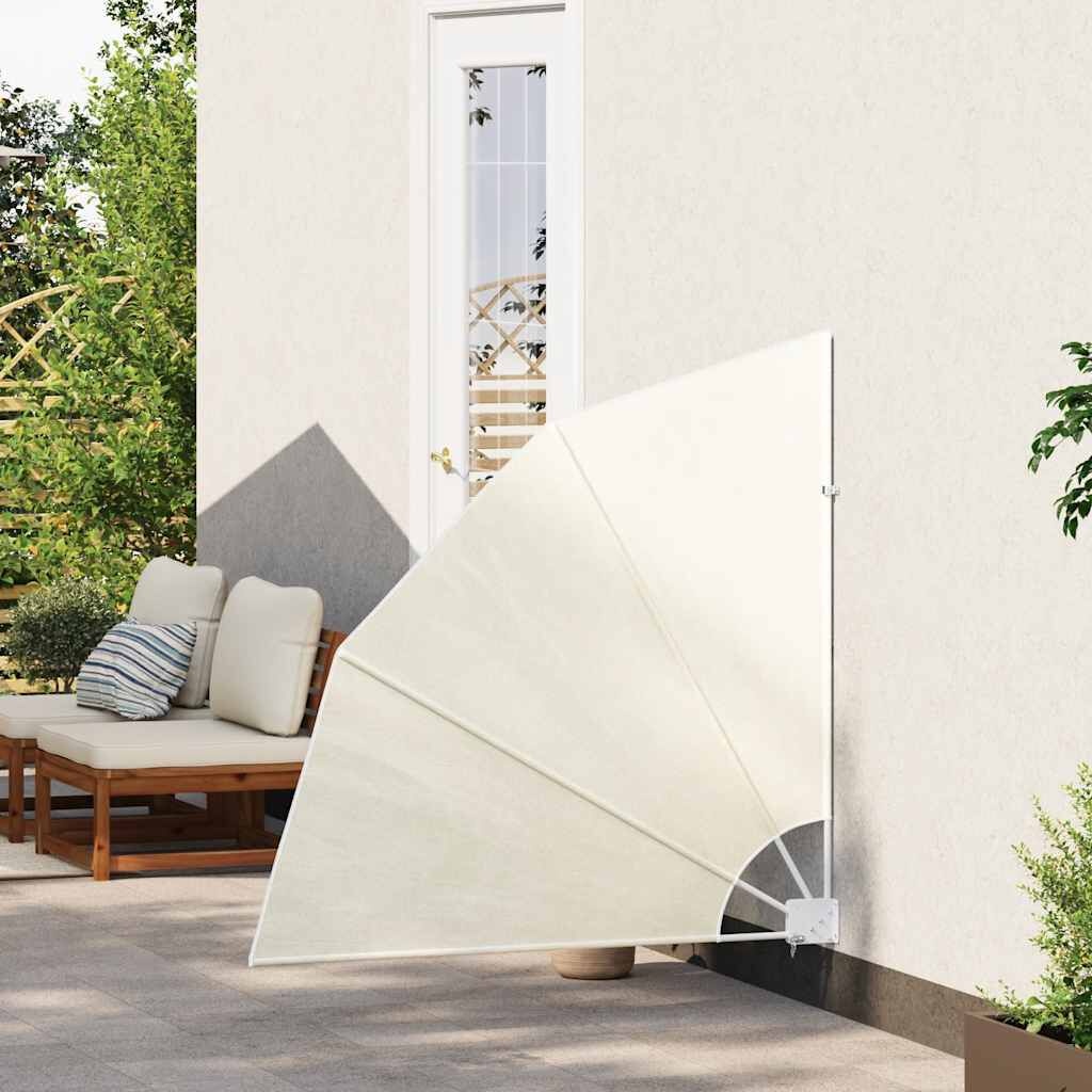 vidaXL Balkonscherm inklapbaar 140x140 cm crème
