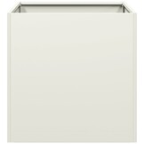 vidaXL Plantenbak 40x40x40 cm koudgewalst staal wit