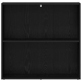 vidaXL Boekenkast 80 x 30 x 76,5 cm Bewerkt hout Zwart Eiken