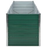 vidaXL Plantenbak verhoogd 240x80x77 cm gegalvaniseerd staal groen