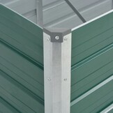 vidaXL Plantenbak verhoogd 240x80x77 cm gegalvaniseerd staal groen