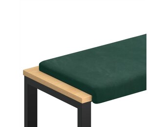 vidaXL Bankkussen fluweel Donkergroen Diepte 35 cm