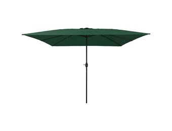 vidaXL Tuinparasol 295 x 295 x 245 cm Polyester en staal Groen