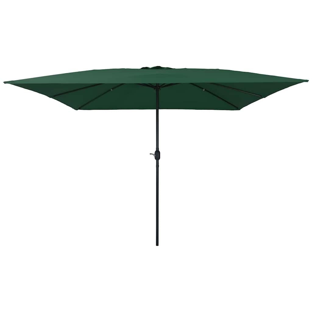 vidaXL Tuinparasol 295 x 295 x 245 cm Polyester en staal Groen