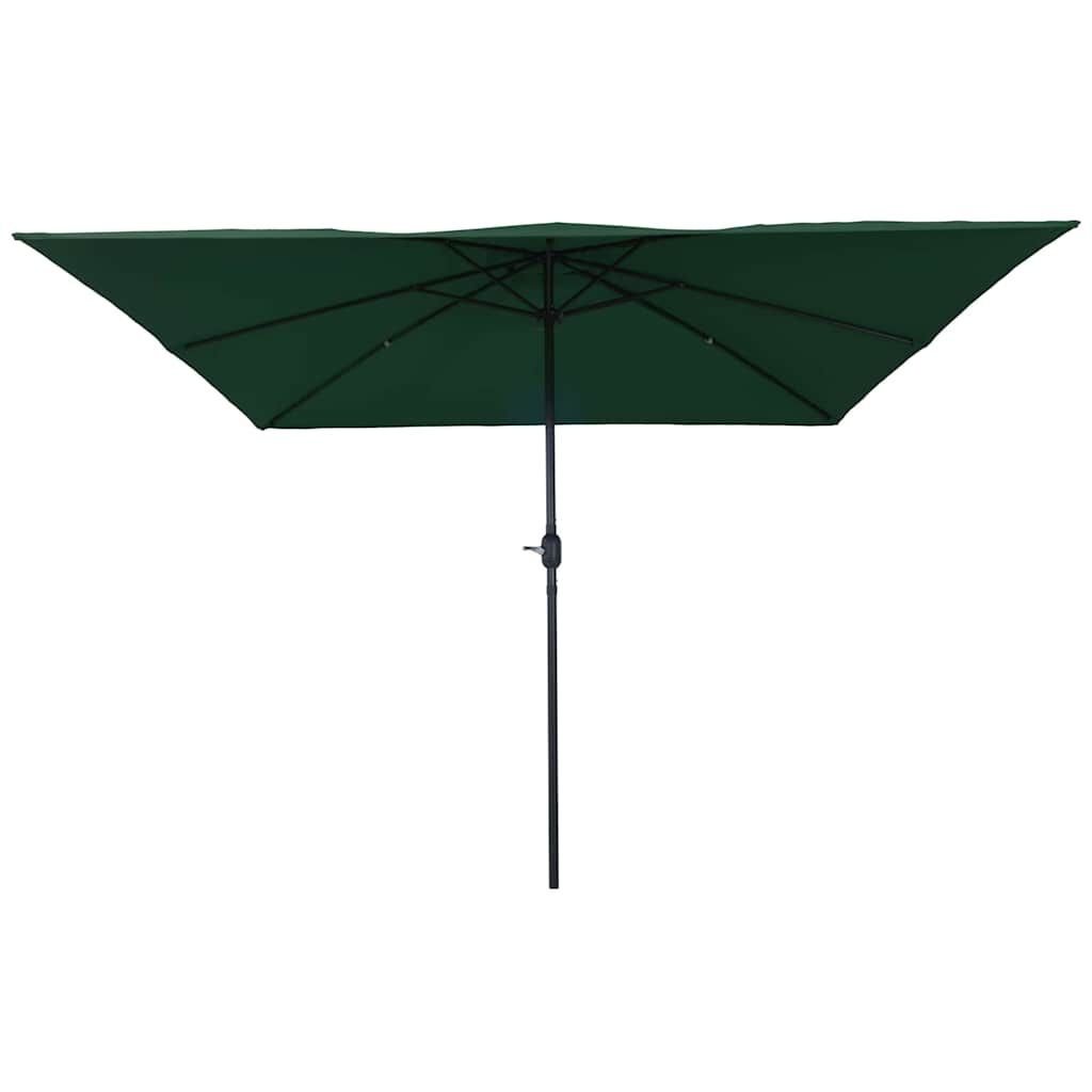 vidaXL Tuinparasol 295 x 295 x 245 cm Polyester en staal Groen