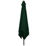 vidaXL Tuinparasol 295 x 295 x 245 cm Polyester en staal Groen
