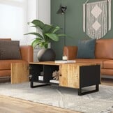 vidaXL Salontafel 100x54x40 cm massief mangohout en bewerkt hout