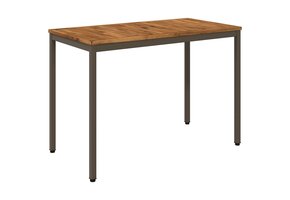 Houten tuintafel 108,5cm - Natuurlijk/Koffie met 34% korting