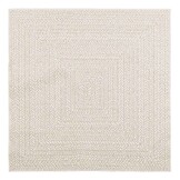 vidaXL Vloerkleed ZIZUR room binnen en buiten 120x120 cm jute look