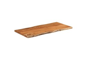 Acaciahouten Tafelblad Rechthoekig 80x40cm met Natuurlijke Rand - 34% Korting