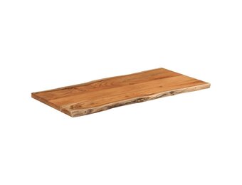 vidaXL Tafelblad rechthoekig natuurlijke rand 80x40x2,5 cm acaciahout