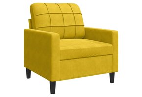 Gele Fluwelen Fauteuil 60 cm - 34% Korting