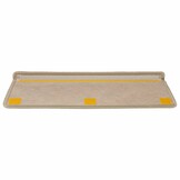vidaXL Trapmatten zelfklevend 15 st sisal-look 65x21x4 cm zandkleurig