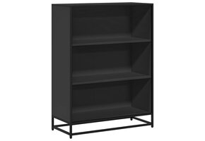 Boekenkast Metaal & Hout Zwart 80,5x35x107,5 cm - 54% Korting