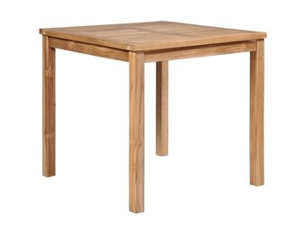 vidaXL Tuintafel 80x80x77 cm massief teakhout