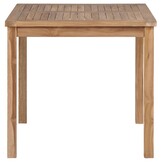 vidaXL Tuintafel 80x80x77 cm massief teakhout