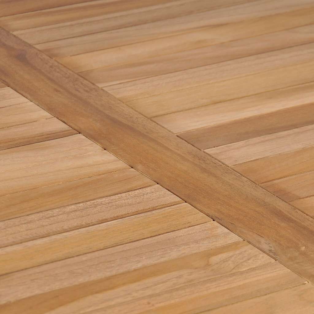 vidaXL Tuintafel 80x80x77 cm massief teakhout